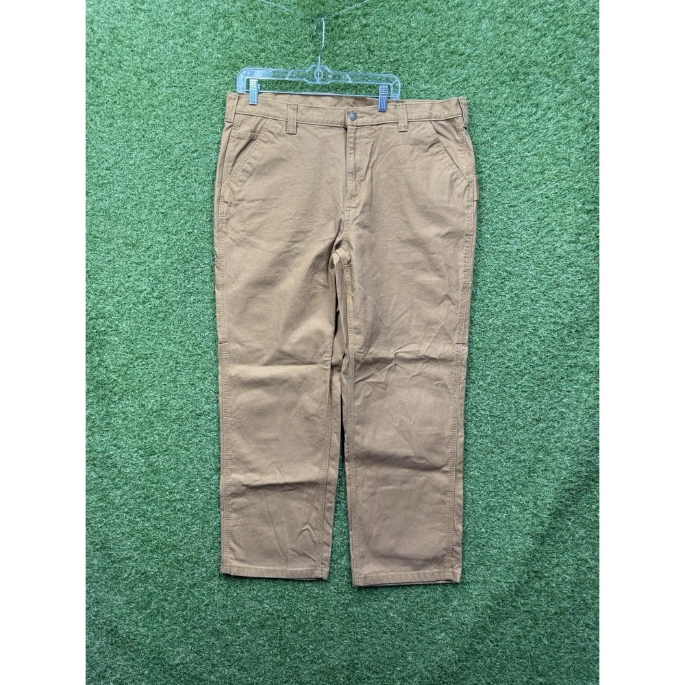 Brahma Pants Mens 38x30 Sandy Taupe Color Flat Front Button Zipper Pockets Work